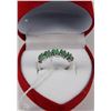 Image 1 : #19 NATURAL ENHANCE EMERALD .925 STERLING SILVER