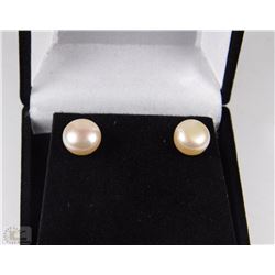 #11FRESH WATER PEARL EARRINGS .925 STERLING SILVER