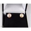 Image 1 : #11FRESH WATER PEARL EARRINGS .925 STERLING SILVER