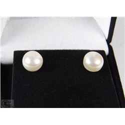 #10FRESH WATER PEARL EARRINGS .925 STERLING SILVER