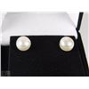 Image 1 : #10FRESH WATER PEARL EARRINGS .925 STERLING SILVER