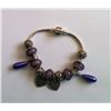 Image 1 : PANDORA STYLE BRACELET IN SHADES OF MAUVE