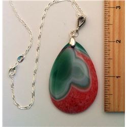 AGATE DRUZY GEODE TEAR DROP SHAPED