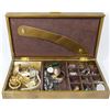 Image 1 : GOLD JEWELLERY BOX WITH CONTENTS
