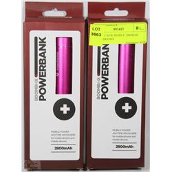 2 NEW MOBILE 2800MAH POWERBANKS