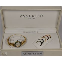 ANNE KLEIN SWISS INTERCHANGEABLE WATCH WITH