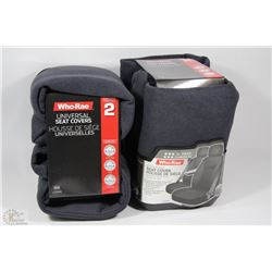 CASE OF 2 RUGGED XL TRUCK SEAT COVER - GRAY