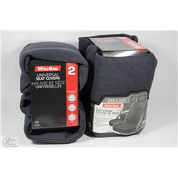 CASE OF 2 RUGGED XL TRUCK SEAT COVER - GRAY