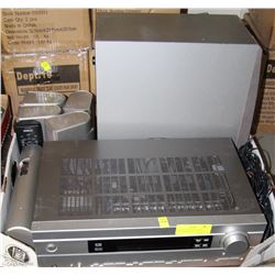 YAMAHA SURROUND SOUND SYSTEM W/REMOTE 5 SPEAKER