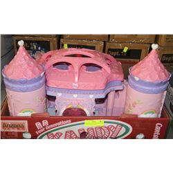 MY LITTLE PONY CASTLE W/PONY & OTHER COLLECTIBLES