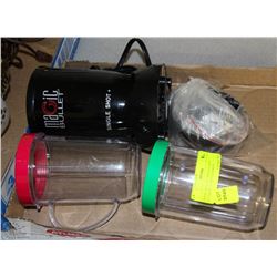MAGIC BULLET SINGLE SHOT BLENDER W/ACCESSORIES