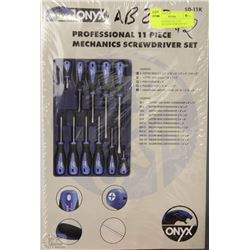 NEW PROFESSIONAL 11 PC MECHANICS SCREWDRIVER SET