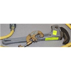 LOT OF PIPE WRENCH & PIPE CUTTER