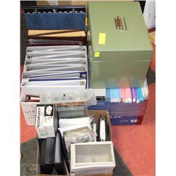 LOT OF 3 BOXES OF OFFICE SUPPLIES