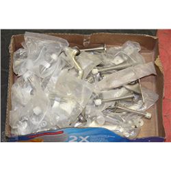 BOX OF DOOR HINGE STOPS,BASEBOARD STOPS &