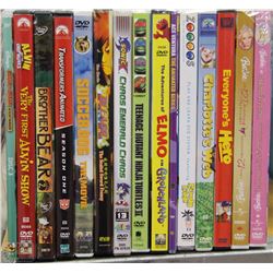 LOT OF 15 KIDS DVD'S