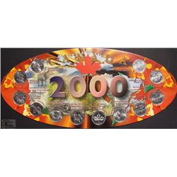 D) CANADA 2000 QUARTER SET EXPRESSIONS SET OF 12