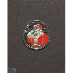 Q) ROYAL CANADIAN MINT 2004 25 CENT SANTA CLAUS