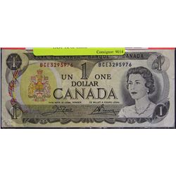S) 1973 CANADIAN $1.00 BANKNOTE LAST YR OF ISSUE