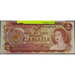 U) 1974 CANADIAN $2.00 BANKNOTE