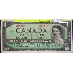 T) 1967 CENTENNIAL YEAR $1.00 BANKNOTE