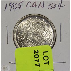 CANADIAN 50 CENT PIECE 1955
