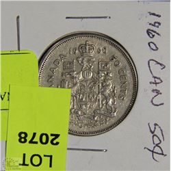 CANADIAN 50 CENT PIECE 1960