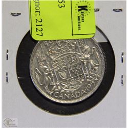 CANADIAN 50 CENT PEICE 1953
