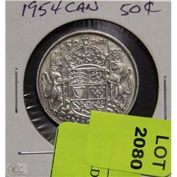CANADIAN 50 CENT PIECE 1954
