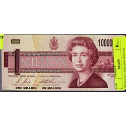NOVELTY 1 MILLION DOLLAR BANKNOTE