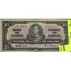 Image 1 : CANADIAN 1937 10 DOLLAR BANKNOTE