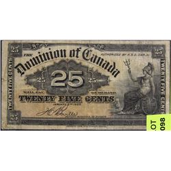 1900 DOMINION OF CANADA SHINPLASTER