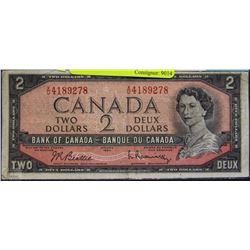 W) 1954 $2.00 BANKNOTE