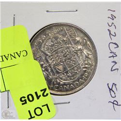 CANADIAN 50 CENT PIECE 1952