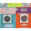 Image 1 : G)NICKEL DOLLARS 1984 COMMEMORATIVE AND 1985 CAMEO