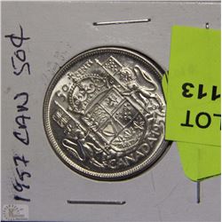 CANADIAN 50 CENT PIECE 1957