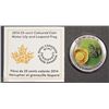Image 1 : I)2014 COLOURED LEOPARD FROG CANADA 25 CENT COIN
