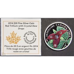 O)2014 FINE SILVER COLOURED WITH CRYSTALS DEW