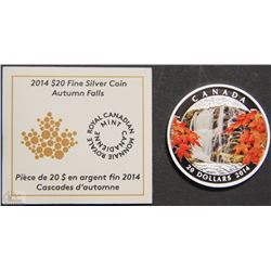Q)2014 FINE SILVER COLOURED AUTUMN FALLS CANADA