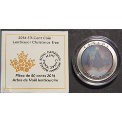 J)2014 COLOURED LENTICULAR CHRISTMAS TREE