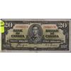 Image 1 : 1937 KING GEORGE TWENTY DOLLAR BANKNOTE