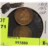 Image 1 : 1903-05 USA INDIAN HEAD PENNIES X2