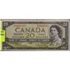 Image 1 : 1954 CANADIAN TWENTY DOLLAR BANKNOTE
