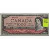 Image 1 : RARE 1954 CANADIAN $1,000 BANKNOTE -MINT CONDITION