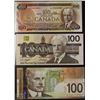 Image 1 : 1975-88-2004 CANADIAN $100 BANKNOTES X3