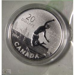 2014 CANADIAN TWENTY DOLLAR .9999 FINE SILVER COIN