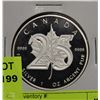 Image 1 : CANADA 25TH ANNIVERSARY 1-OZ SILVER COIN