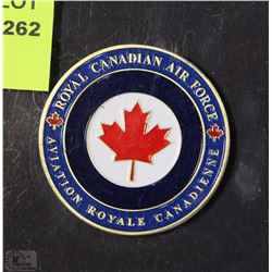 C)ROYAL CANADIAN AIR  FORCE  CHALLENGE COIN