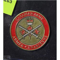 A)CANADA  ARMY CHALLENGE COIN