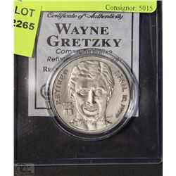 G)#99 WAYNE GRETZKY NICKEL SILVER COMMEMORATIVE